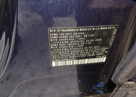 2024 Volkswagen Tiguan 2.0T Se/2.0T Wolfsburg Edition z USA, uszkodzony, nr VIN 3VVMB7AX8RM022274